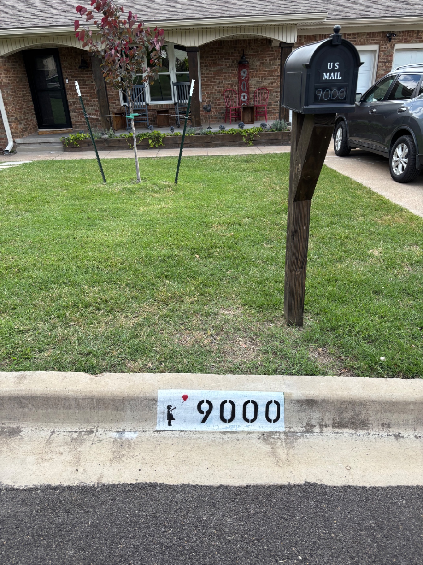 Curb painting work 1