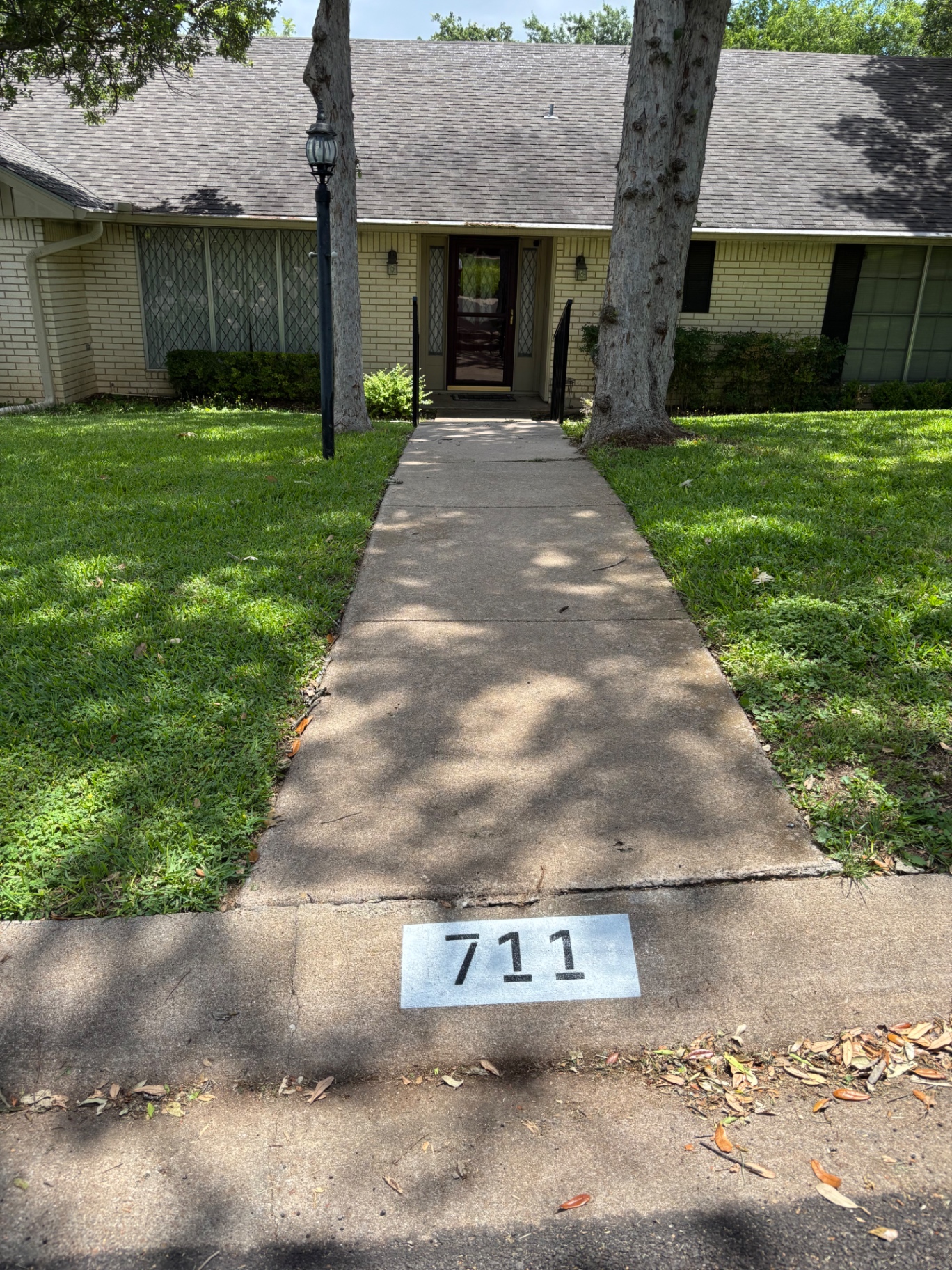 Curb painting work 2