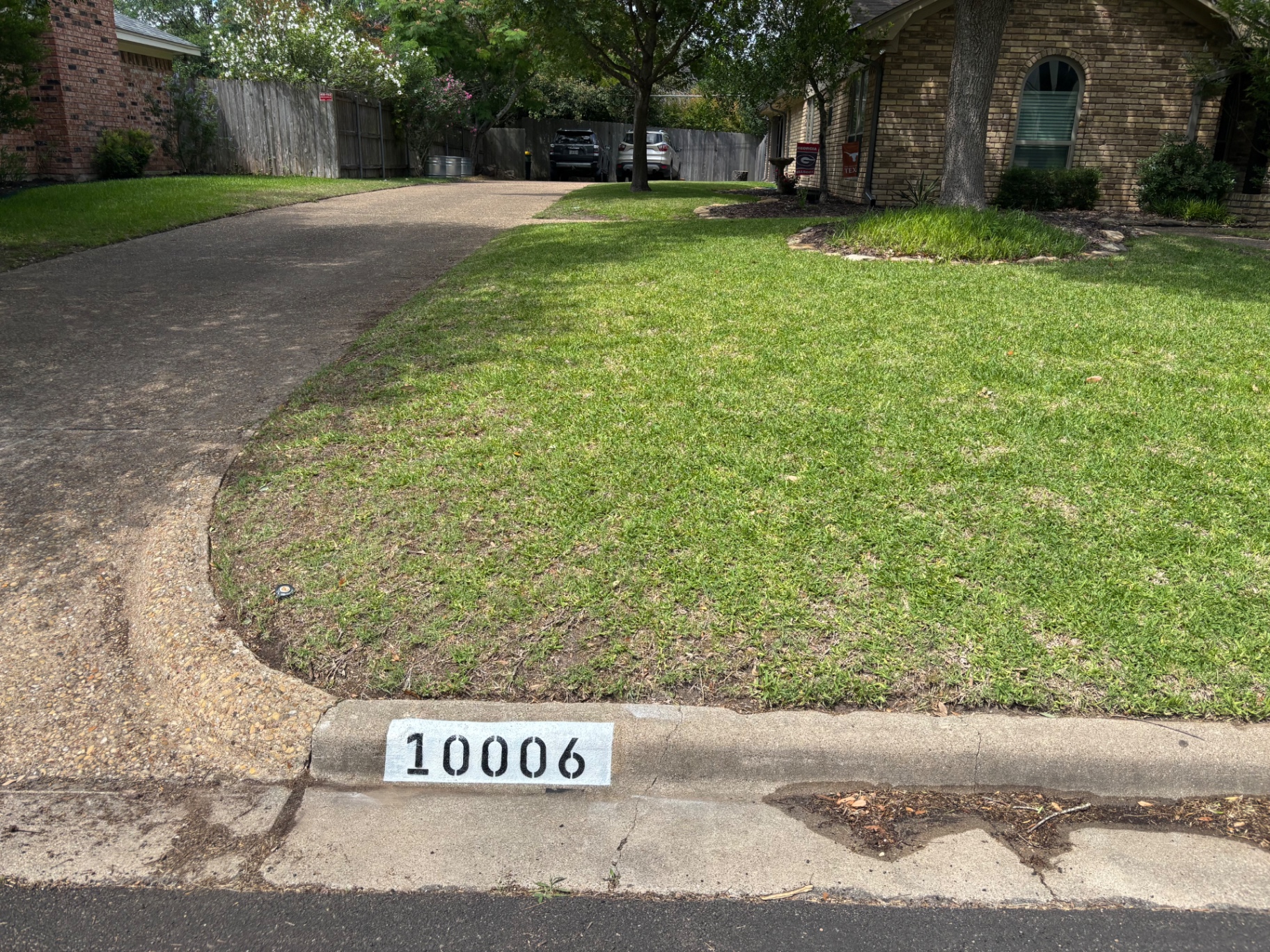 Curb painting work 3